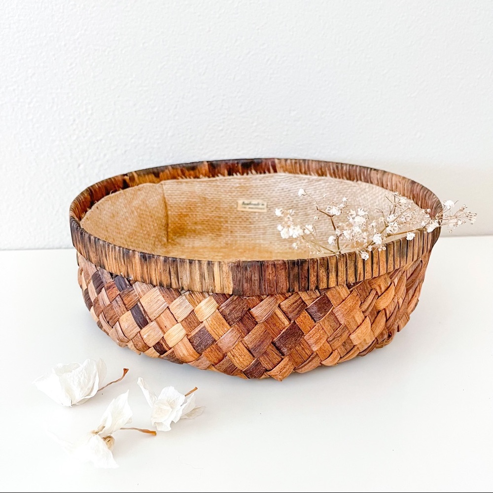 Philippines Brown Woven Basket Tray